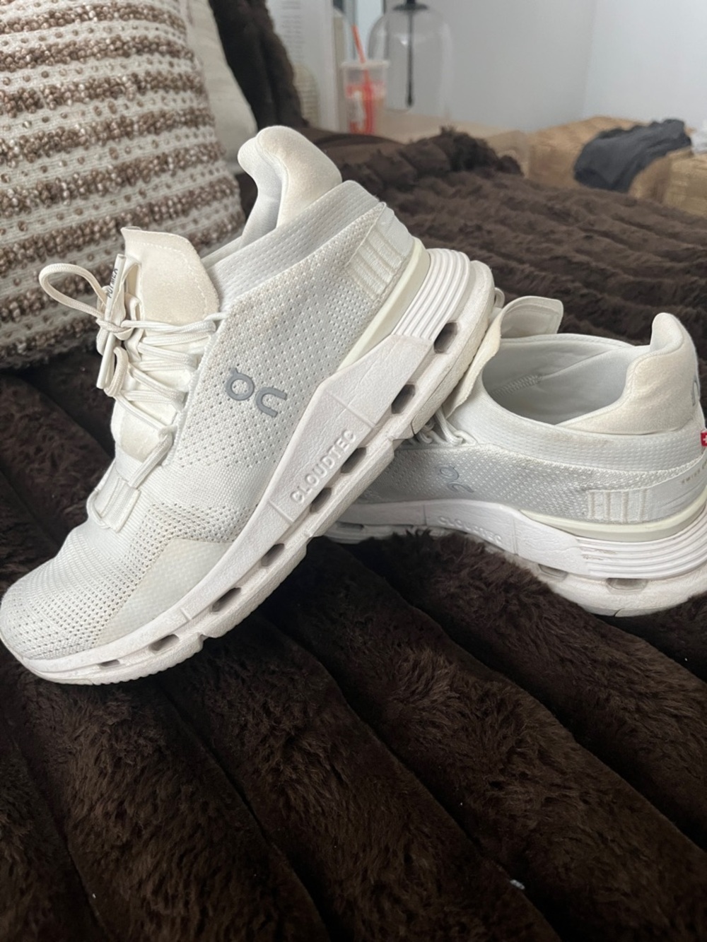 On Cloudtec Women's Athletic Running Shoes in White - Picture 3 of 11
